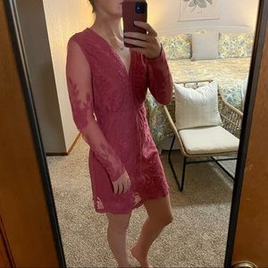 Lace Long Sleeve Dress